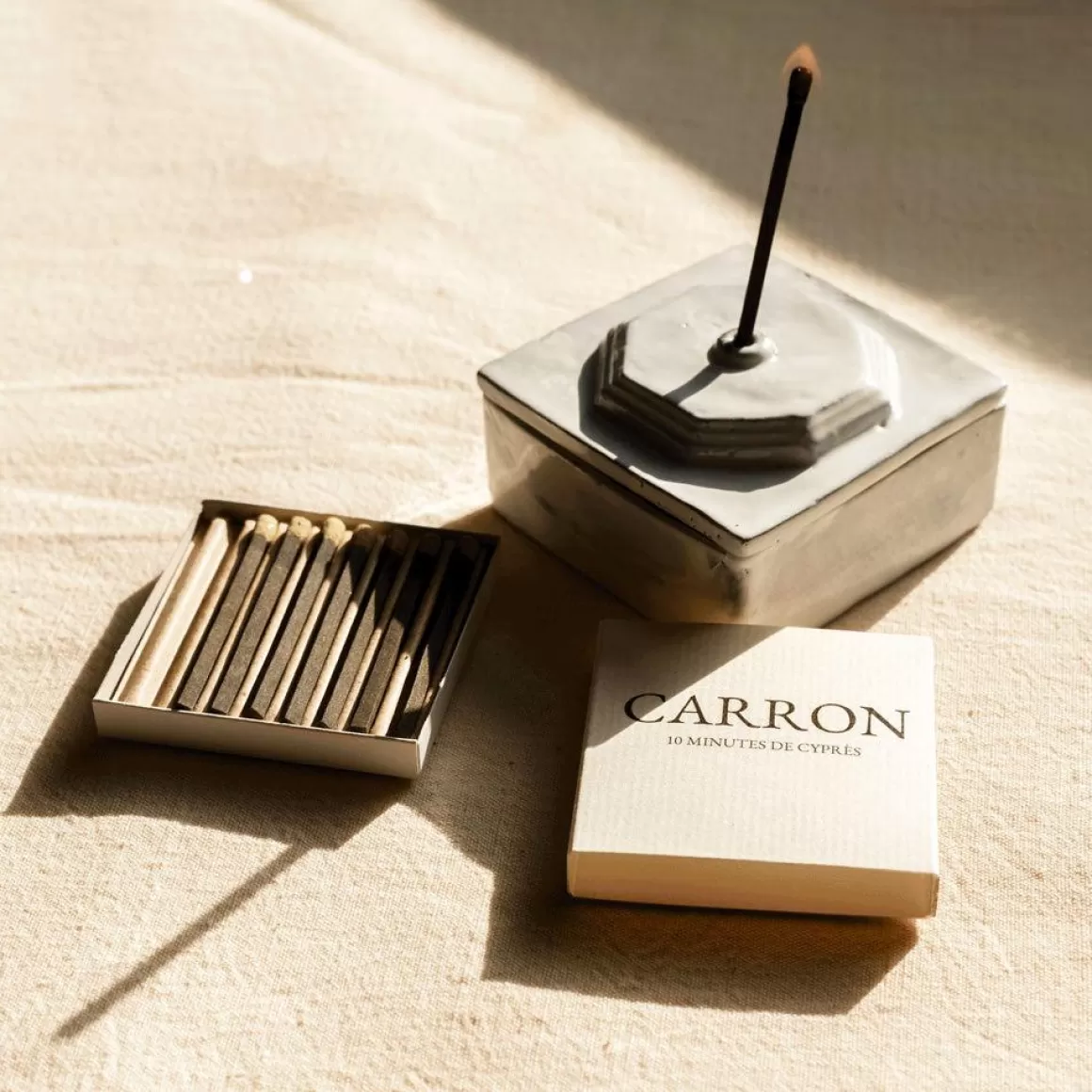 CARRON Allumettes Encens Avec Boite Encensoir Cheap